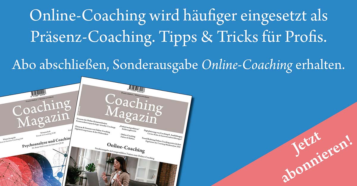 Abonnement des Coaching-Magazins 